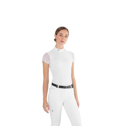 EGO7 Rita Ladies Short Sleeve Competition Shirt, White