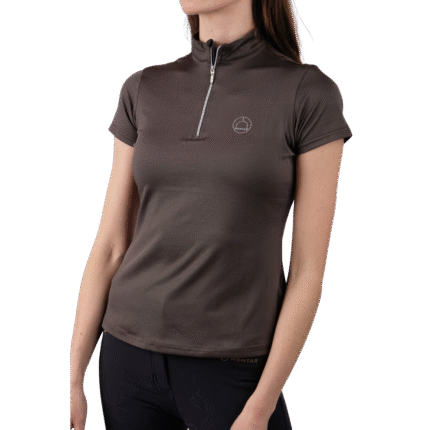 Montar Everly Mon-Tech Polo Crystal Shirt, Grey