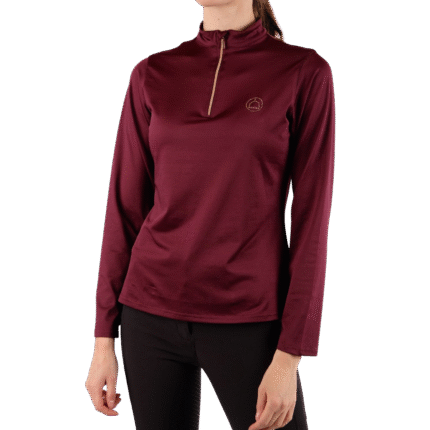 Montar Everly Rosegold Long Sleeve Training Shirt, Plum